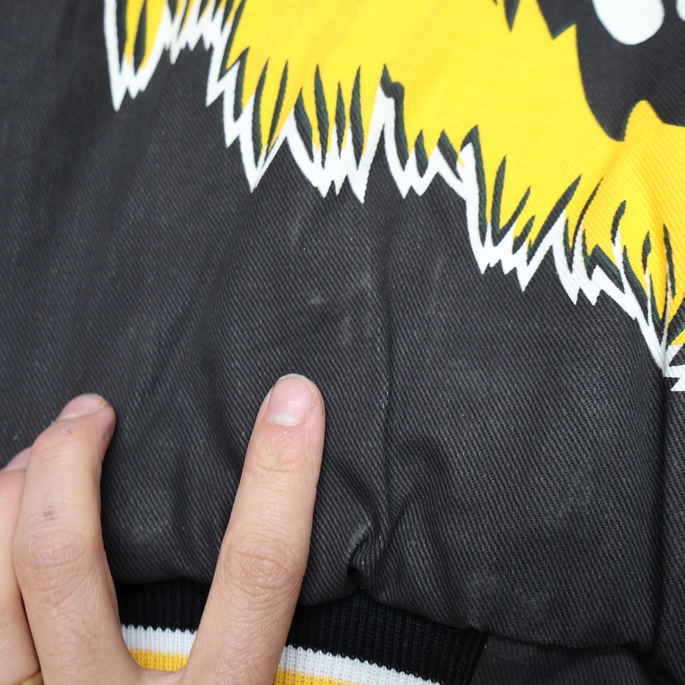 Grambling State Tigers Jacket Mens XL Gallop Black Bomber USA Made VTG Rare USA - Picture 8 of 15